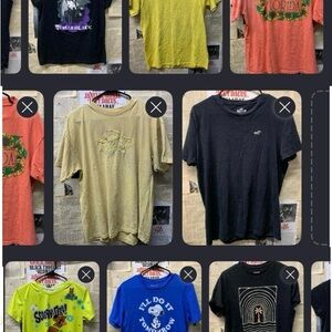 Lot of  8/ Bundle of tees male / female , used variety of prints